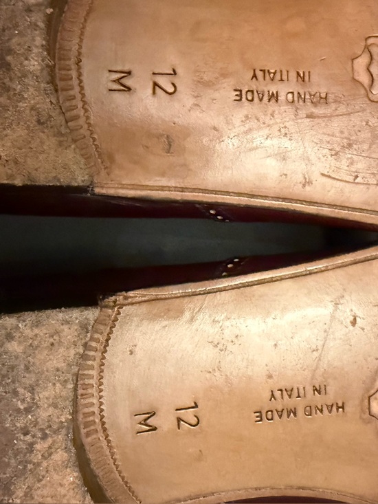 BRUNO MAGLI MENS WING TIP LEATHER TASSEL LOAFERS DARK BROWN 12M MADE IN ITALY main image 10